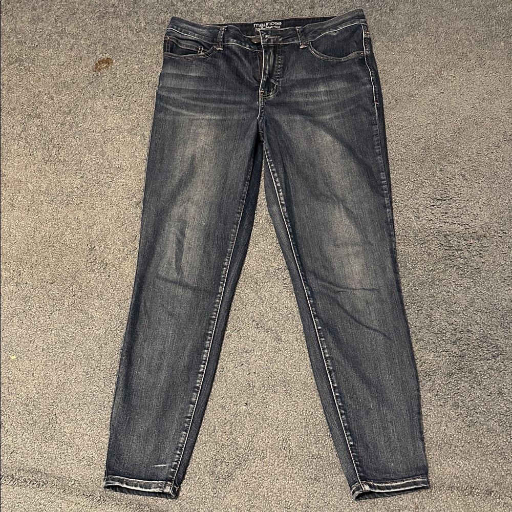 Maurices Everflex High-Rise Dark Blue Jeans